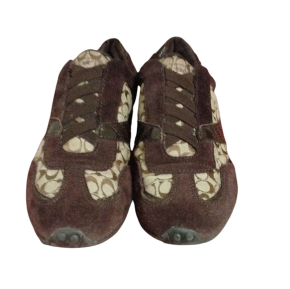 Coach Brown and Tan Sneakers - Picture 2 of 12